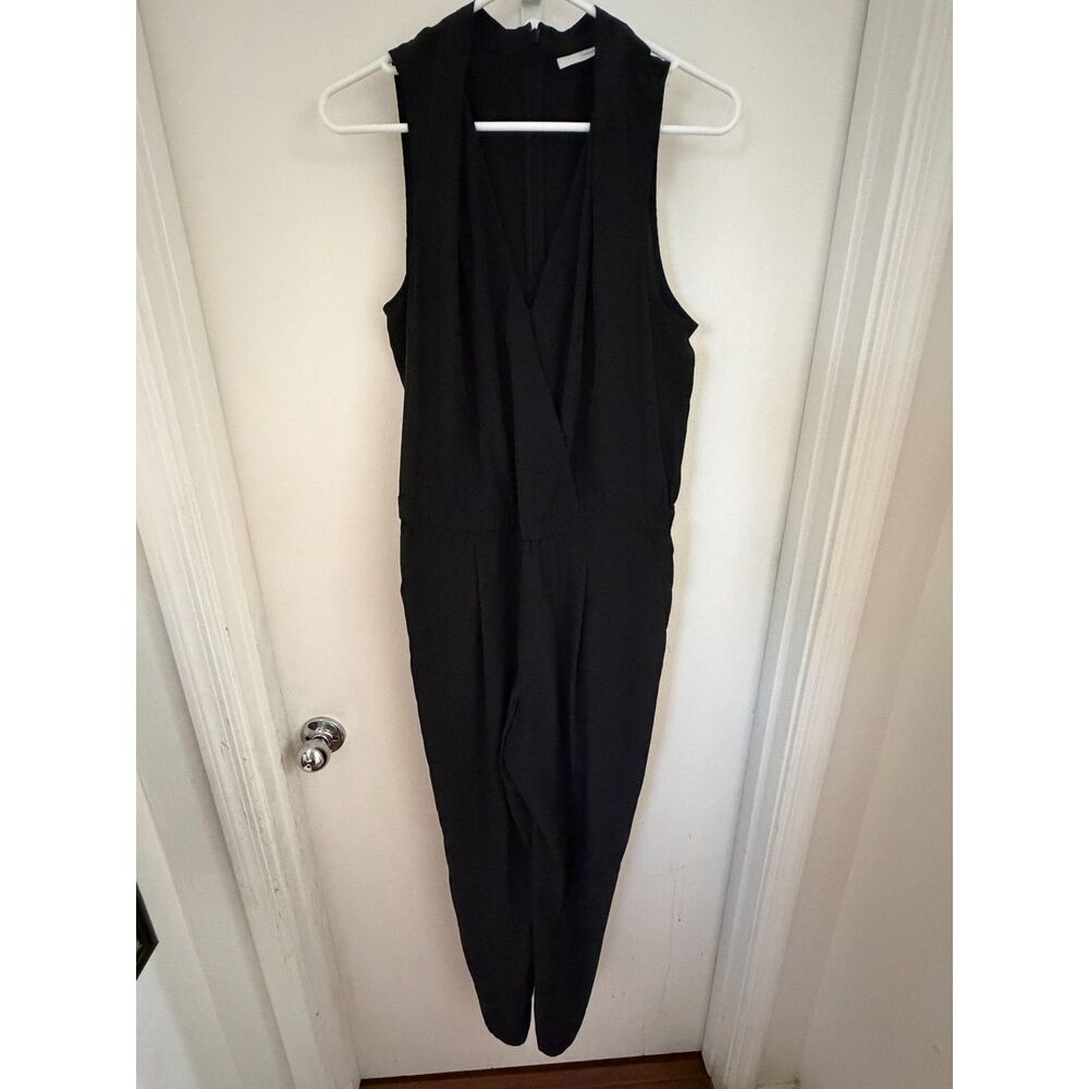 Halogen Women's Black Sleeveless Jumpsuit – Size Medium – Elegant & Versatile